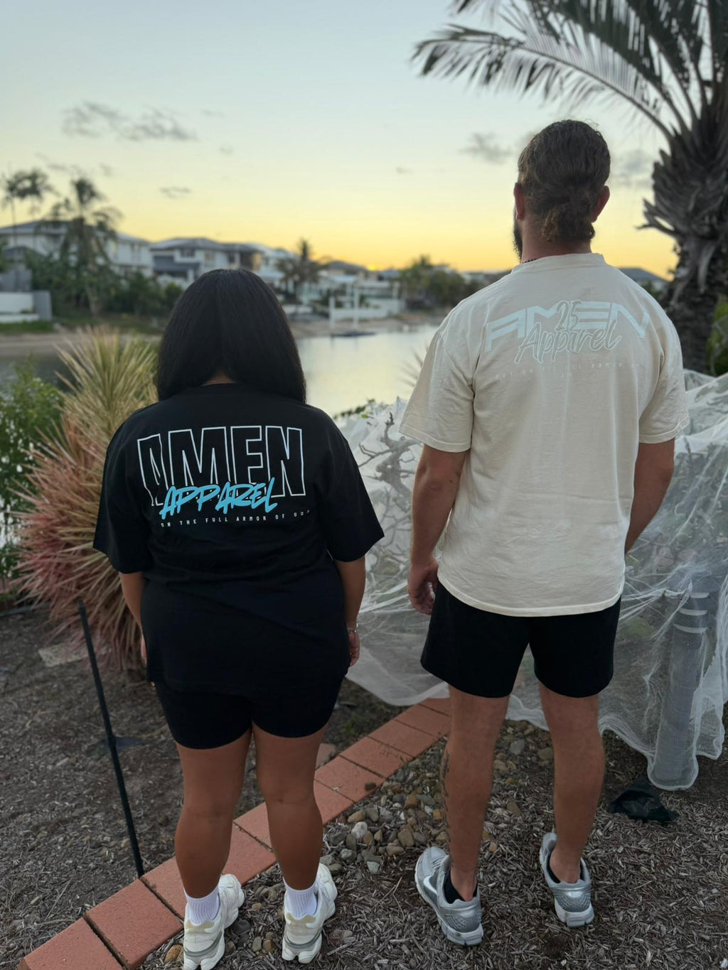 Amen Apparel Catholic Christian streetwear black Oversized t-shirt for men  and women Australia