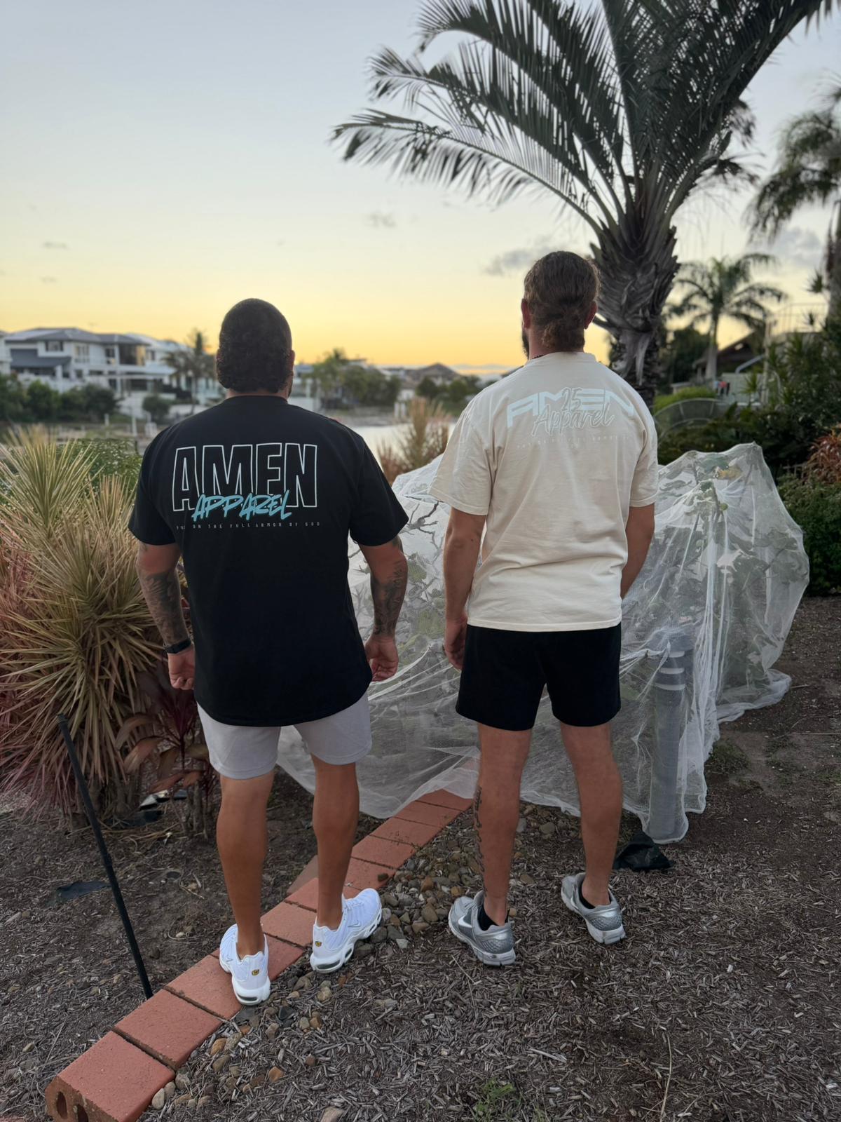 Amen Apparel Catholic Christian streetwear black Oversized t-shirt for men  and women Australia Faith