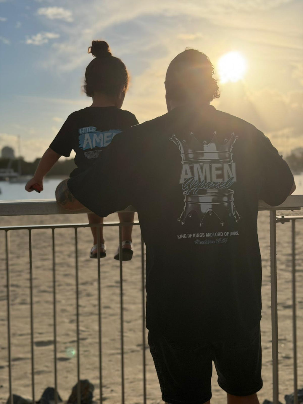 Amen Apparel King of Kings Black Tee Silver Crown of thorns oversized t shirt christian catholic amen Streetwear Jesus
