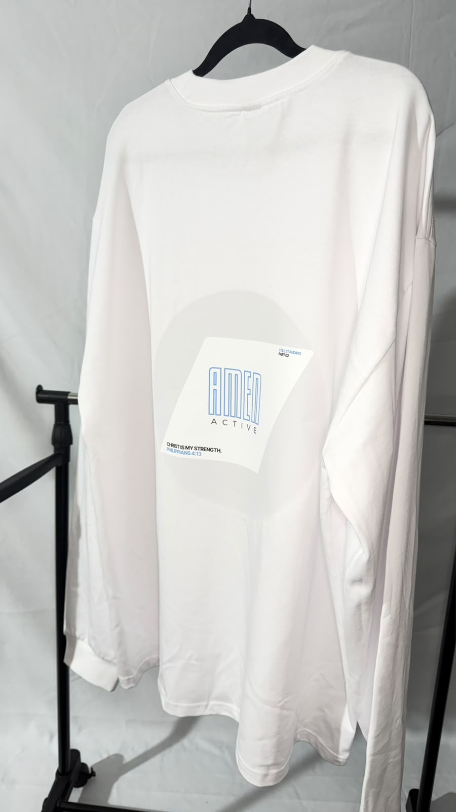 Amen Active Heavy Long Sleeve – White