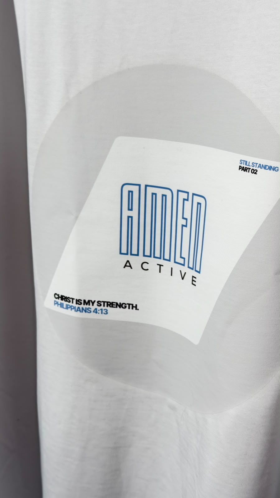 Amen Active Heavy Long Sleeve – White
