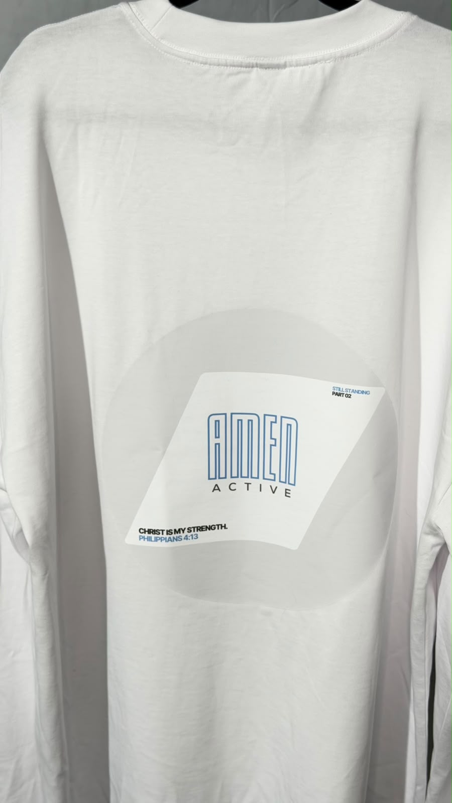 Amen Active Heavy Long Sleeve – White