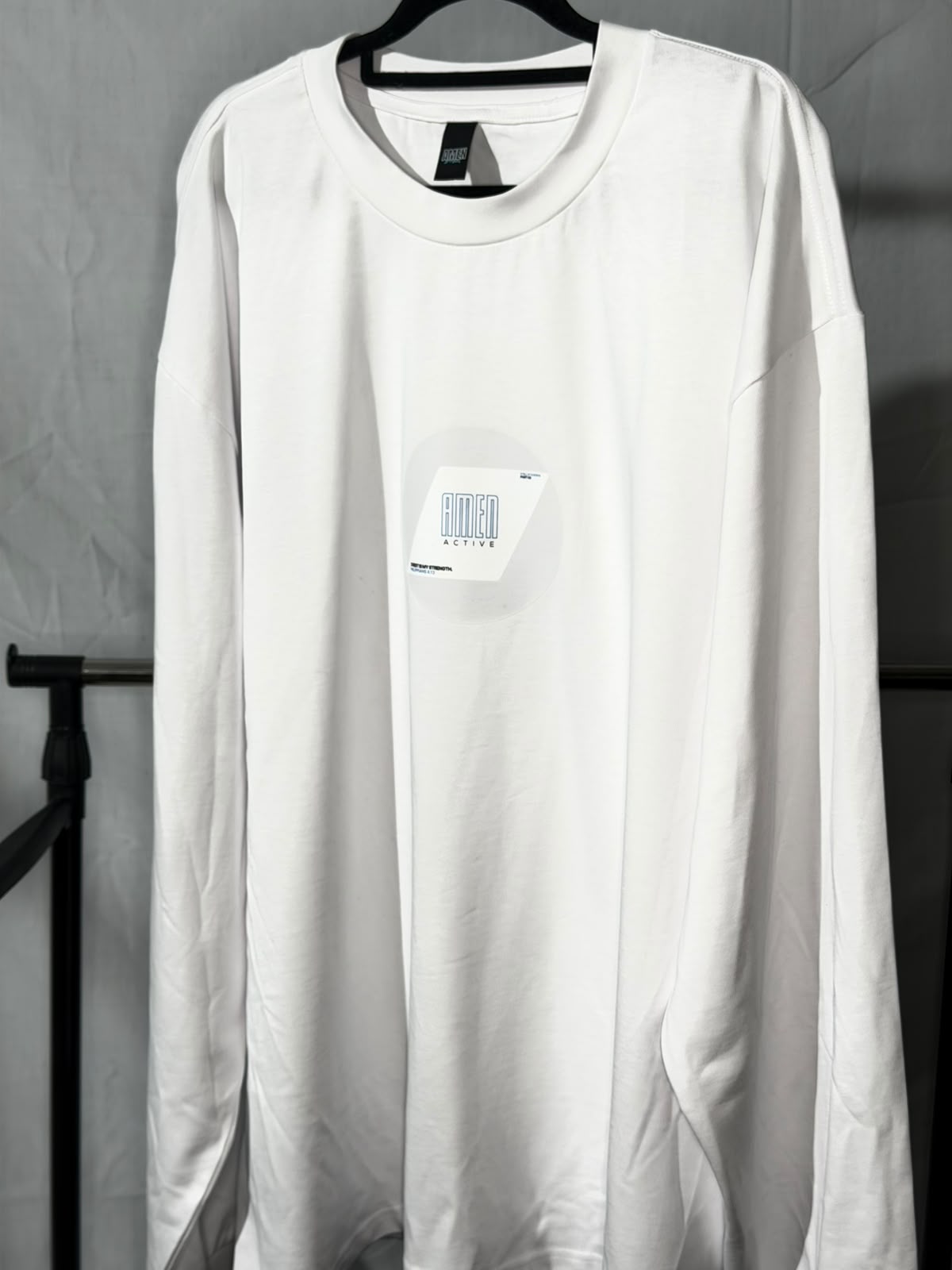 Amen Active Heavy Long Sleeve – White