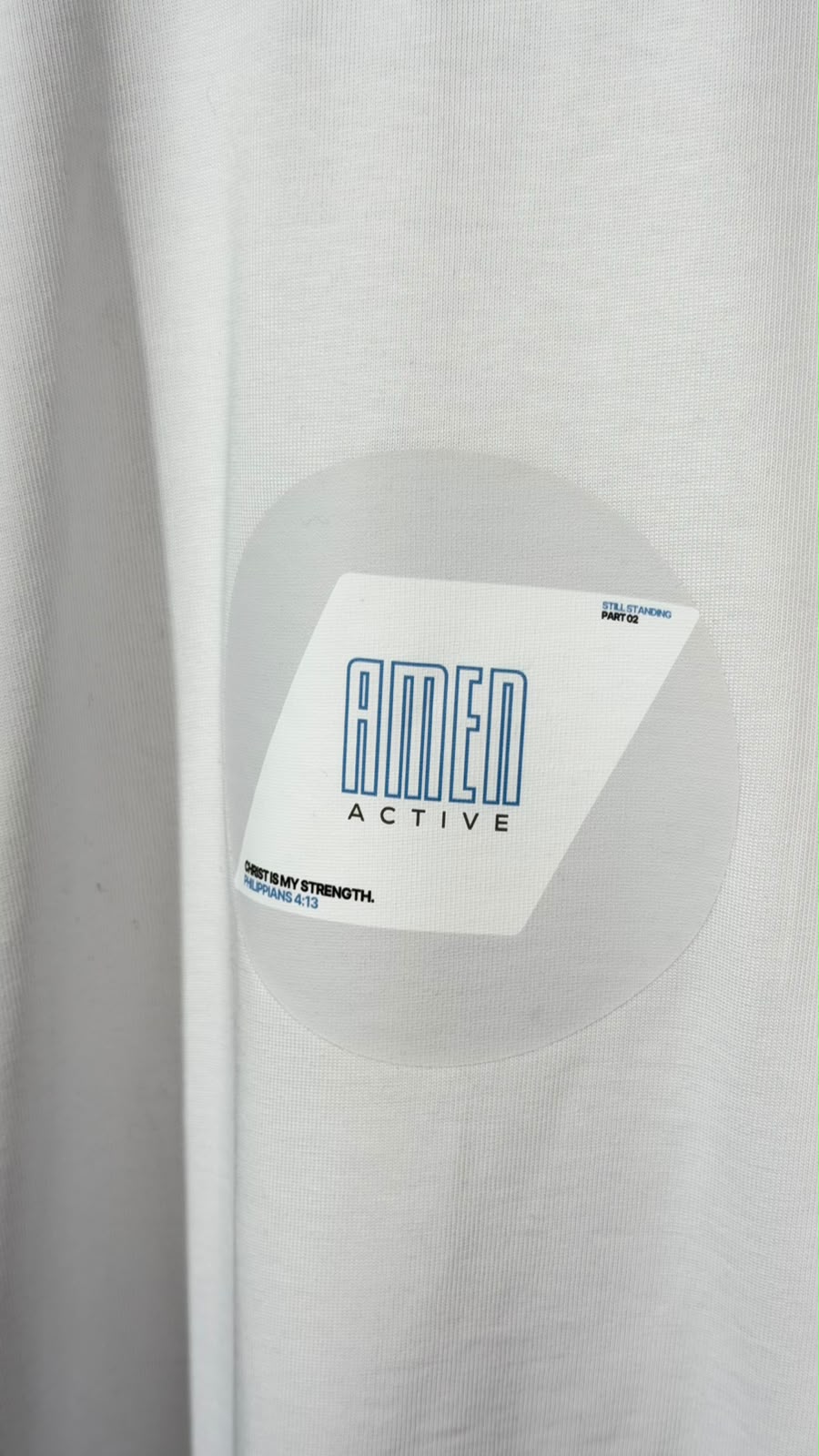 Amen Active Heavy Long Sleeve – White