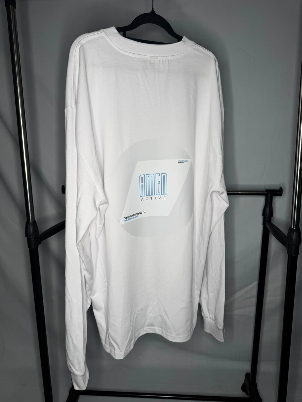 Amen Active Heavy Long Sleeve – White